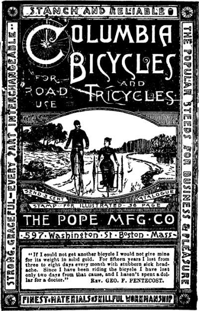 COLUMBIA BICYCLES and TRICYCLES