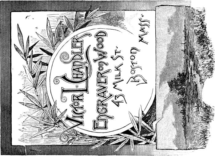 VICTOR L. CHANDLER ENGRAVER ON WOOD