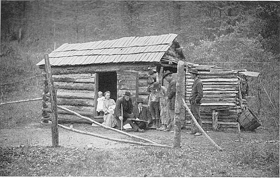 TAKING THE CENSUS IN OLD KENTUCKY: Typical conditions of an enumerator's work in the mountain districts. (Courtesy of Art Manufacturing Co., Amelia, O.)