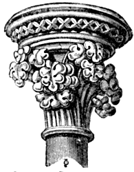 Capital in the Nine Altars Chapel. Capital in the Nine Altars Chapel.