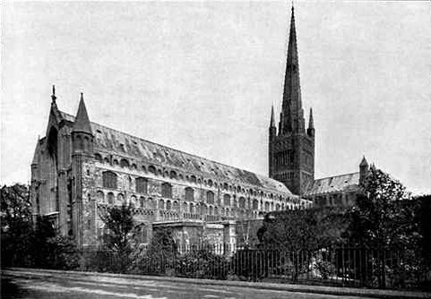 The Cathedral from the South-West. The Cathedral from the South-West.