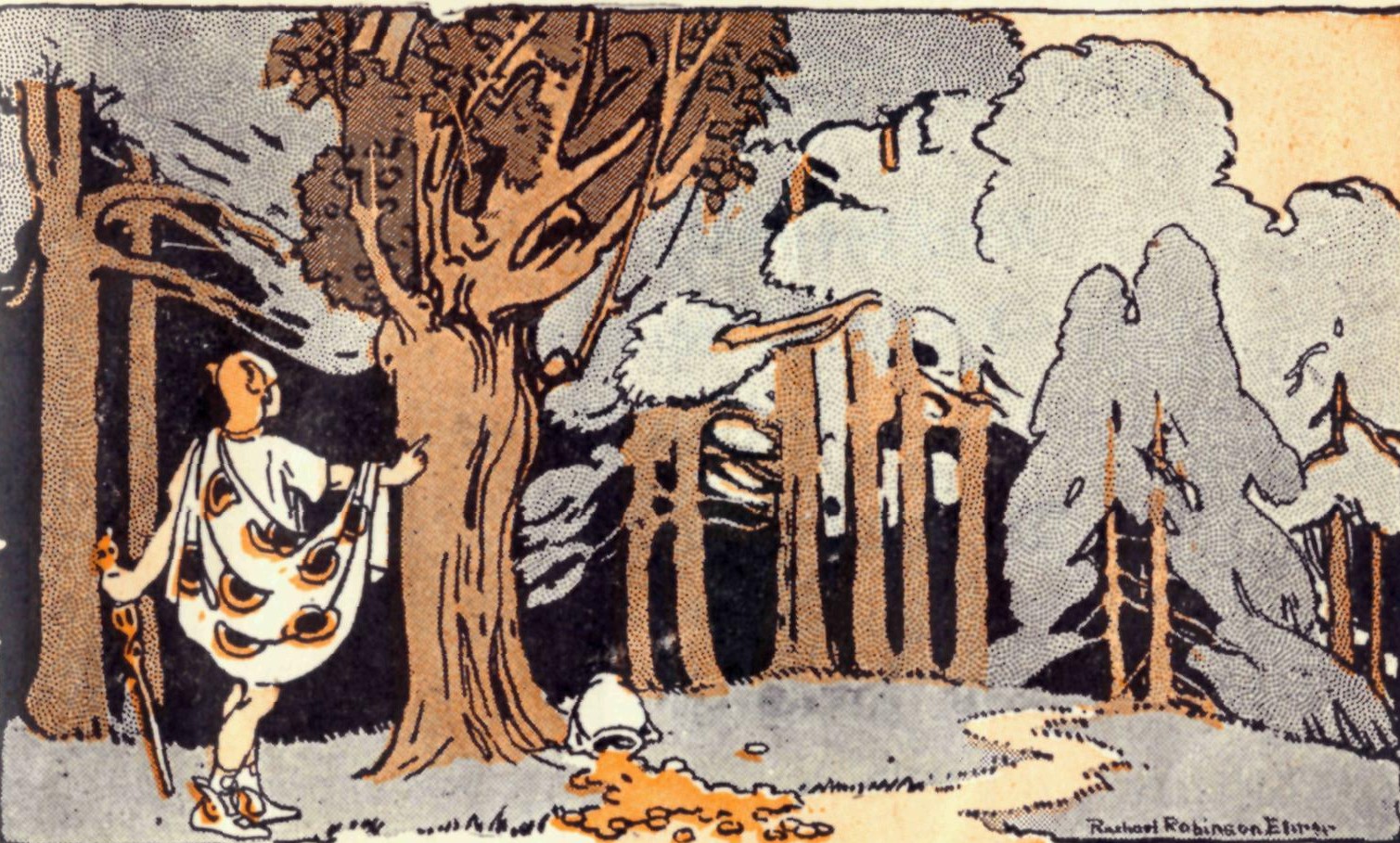 Mercury among the trees
