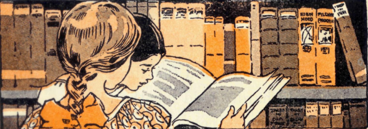Girl reading a book