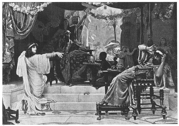 Esther Denouncing Haman Painted by Ernest Normand Esther Denouncing Haman Painted by Ernest Normand