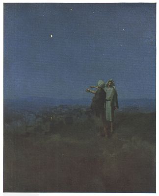 © Curtis Publishing Company "O Little Town of Bethlehem" Painted by W. L. Taylor