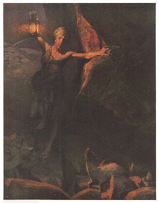 Seeking the Lost Sheep Painted by Herbert Moore Seeking the Lost Sheep Painted by Herbert Moore