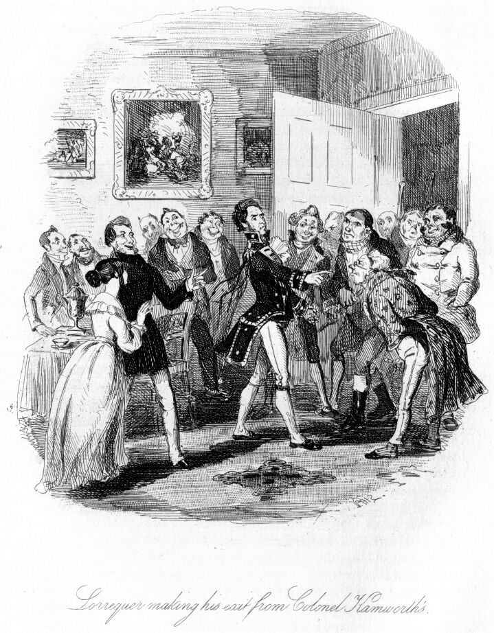 Illustration: Lorrequer Making His Escape From Col. Kamworth’s