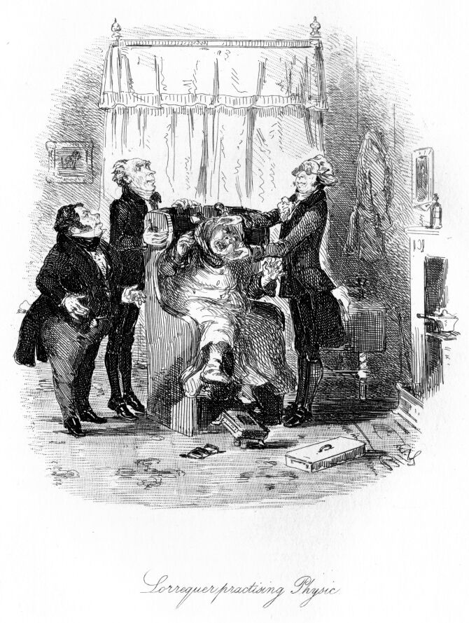 Illustration: Lorrequer Practising Physic