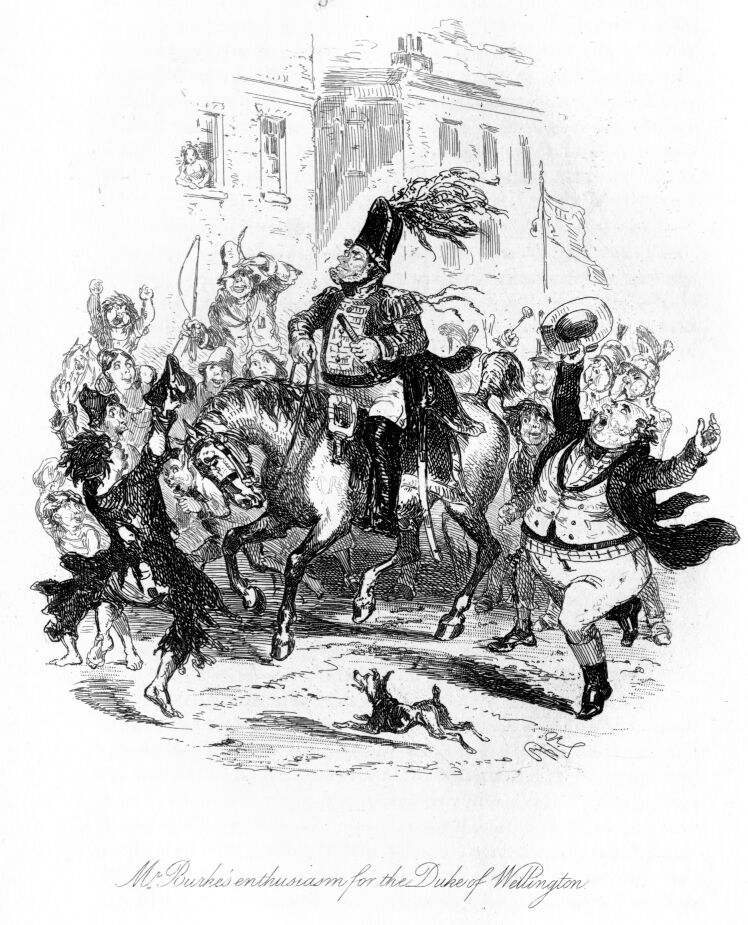 Illustration: Mr. Burke’s Enthusiasm for the Duke of Wellington