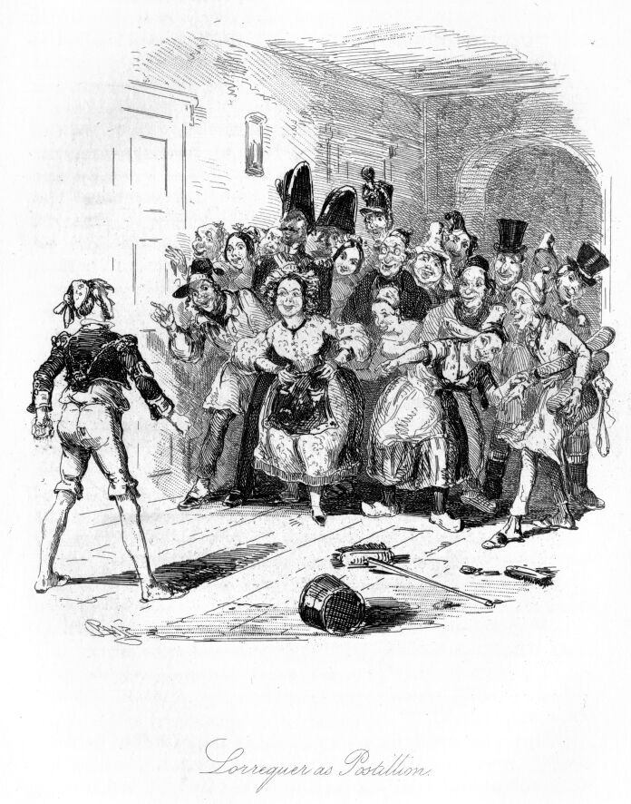 Illustration: Lorrequer as Postillion
