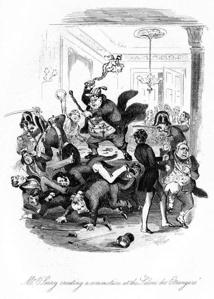 Illustration: Mr. O’Leary Creating a Sensation at the Salon des Etranges