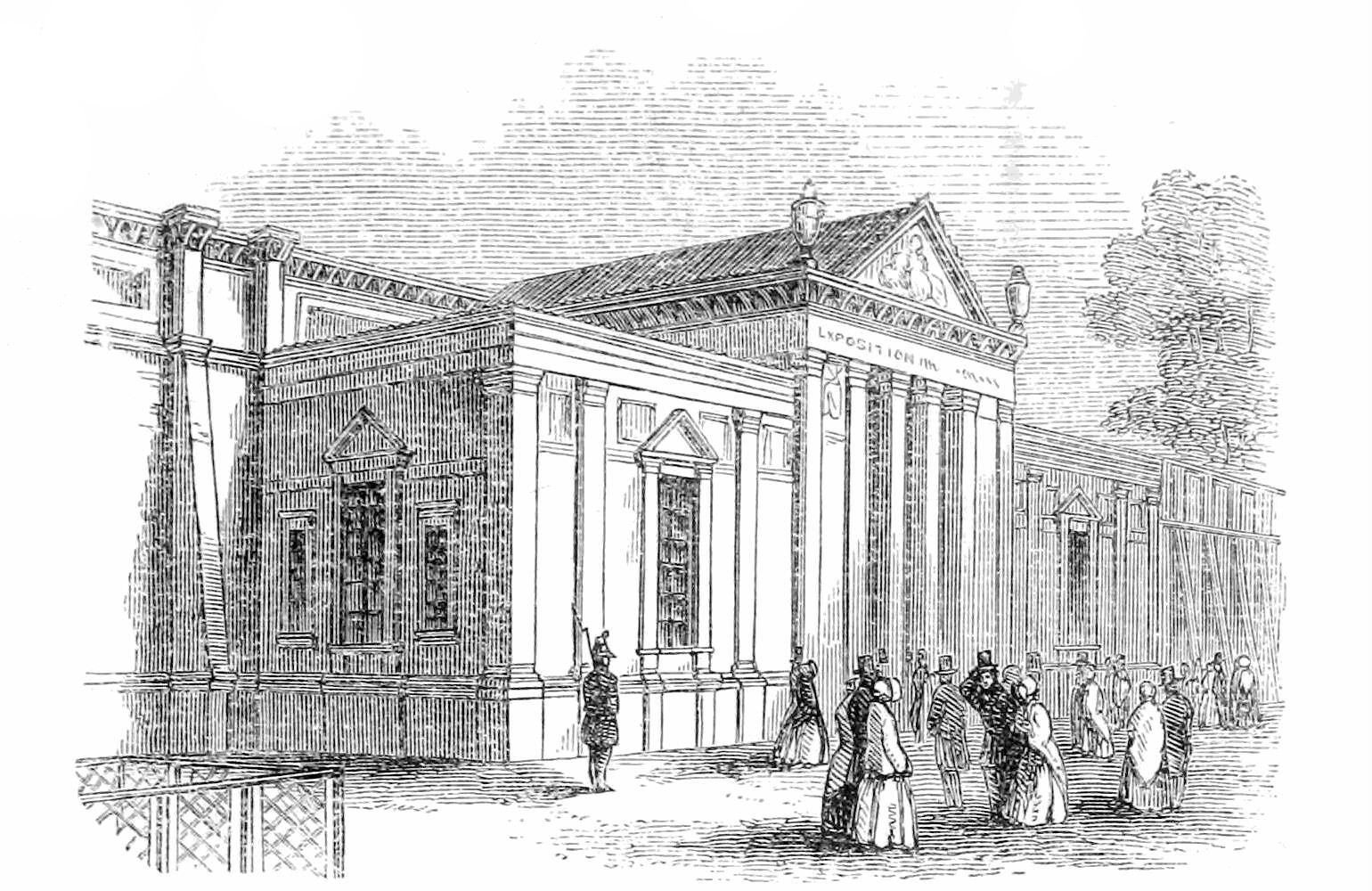 VIEW OF THE PRINCIPAL ENTRANCE.