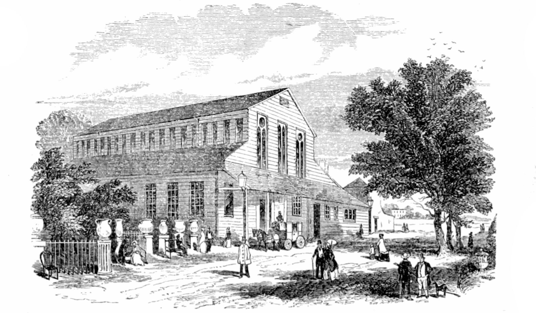 VIEW OF THE BIRMINGHAM EXPOSITION     BUILDING.