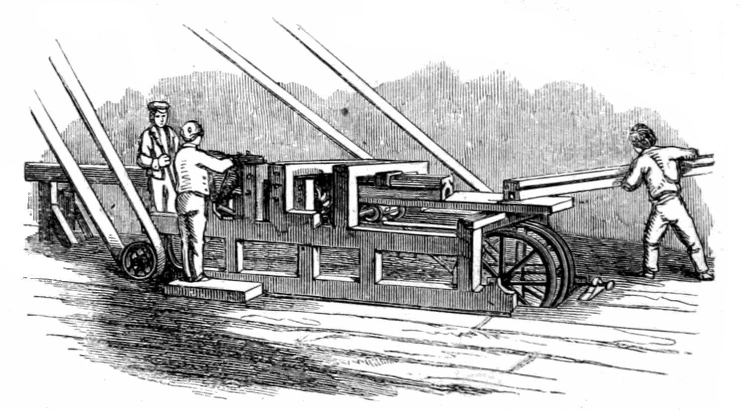 THE GUTTER-CUTTING MACHINE.