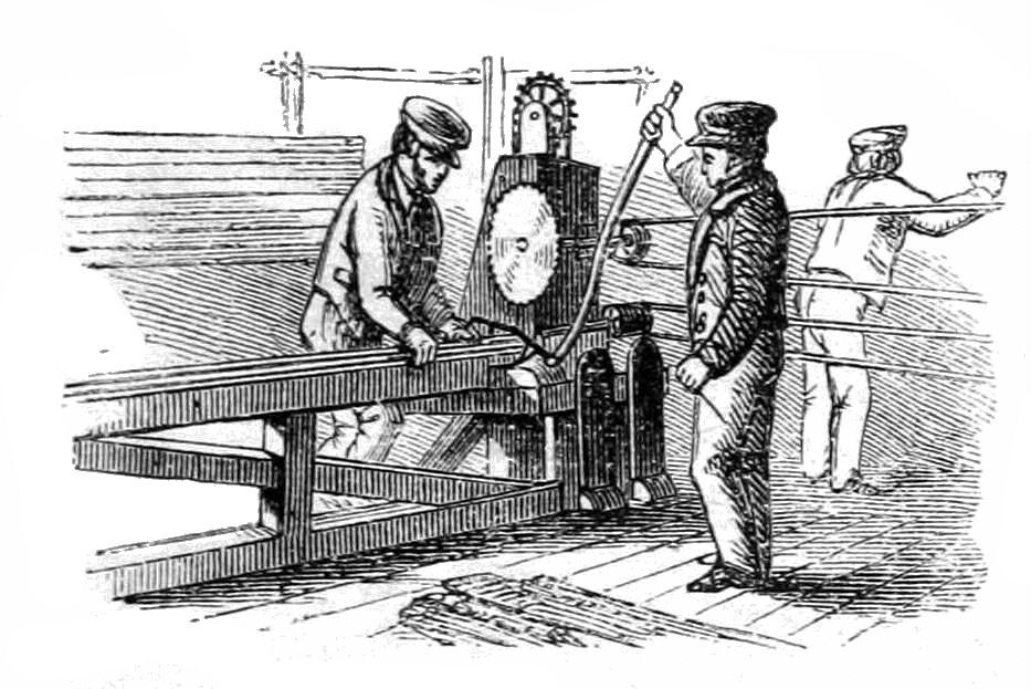 MACHINE FOR FINISHING ENDS OF GUTTERS     AND RIDGES.