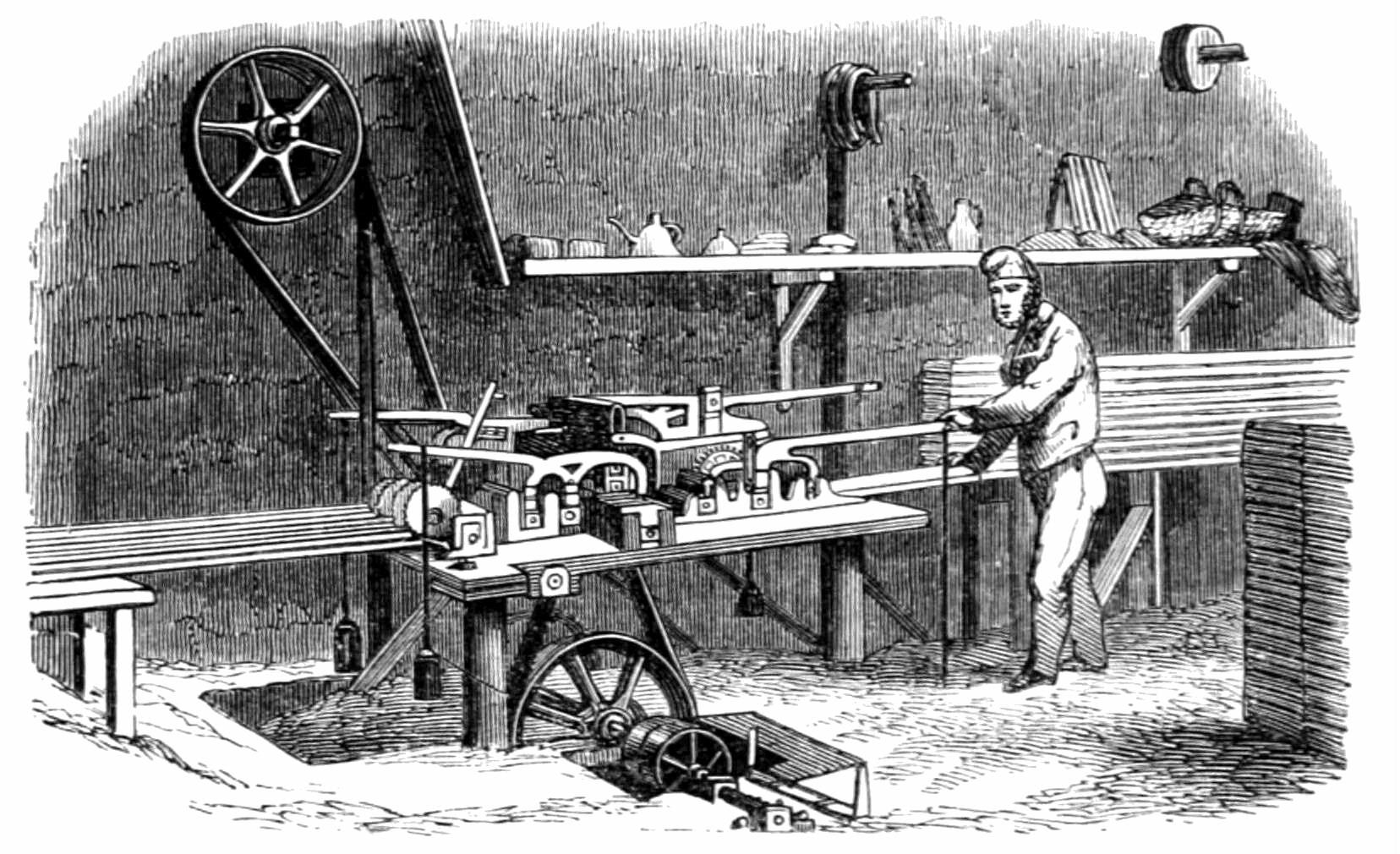 MACHINE FOR CUTTING OUT SASH-BARS.