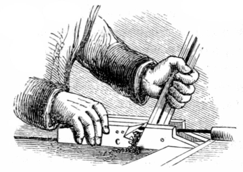 PORTION OF SASH-BAR DRILLING-MACHINE.