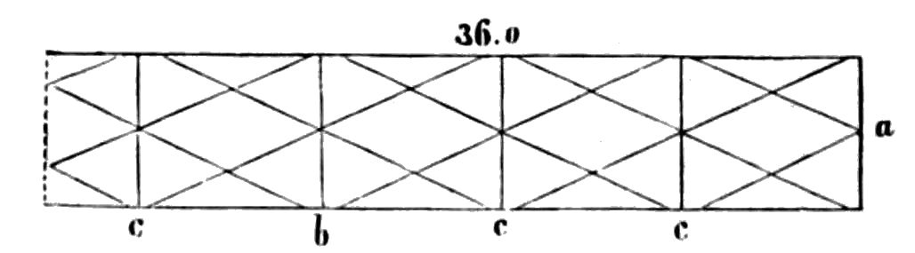 DIAGRAM OF ONE-HALF OF 72-FEET GIRDER.