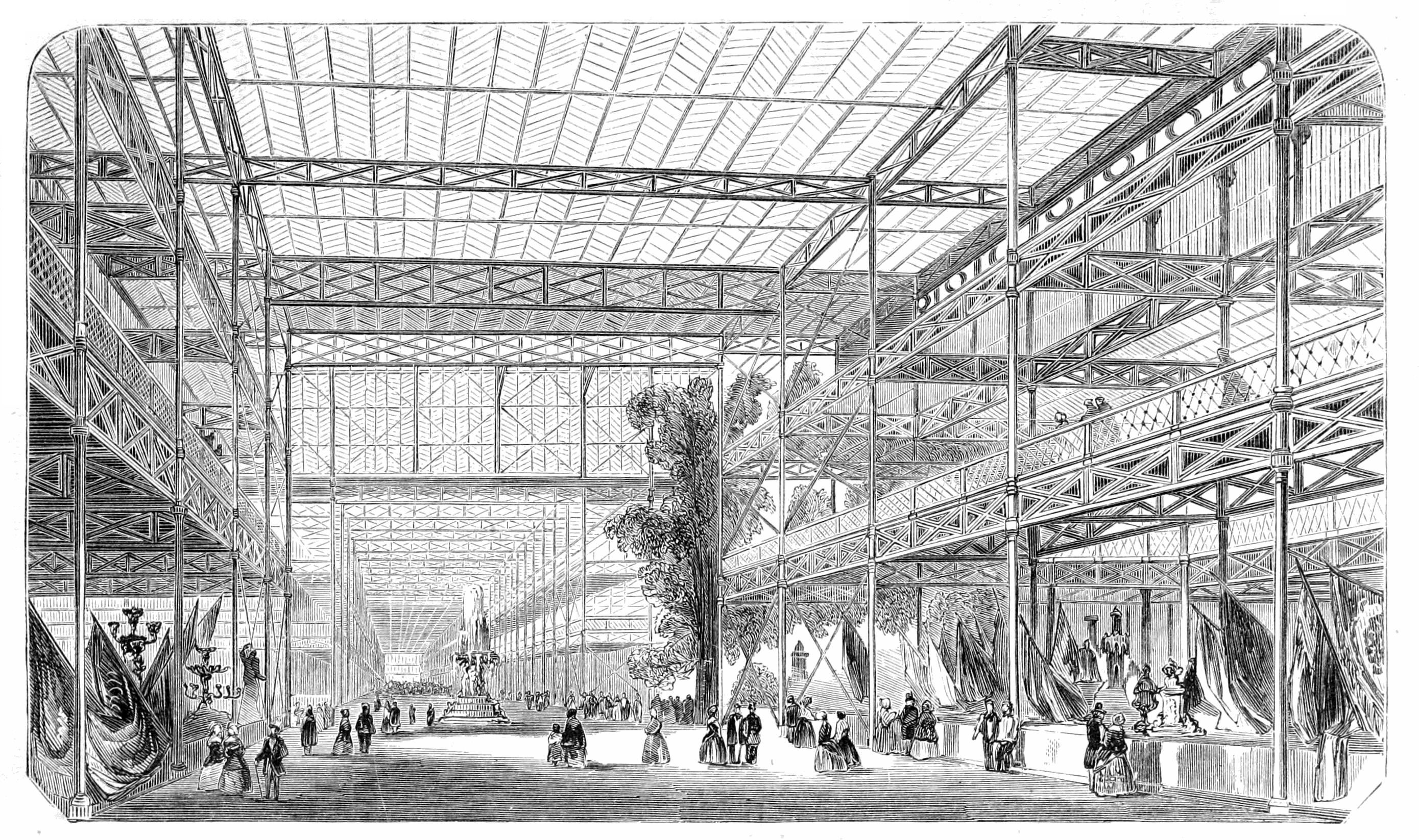 Interior View of the Central Avenue     towards the West.