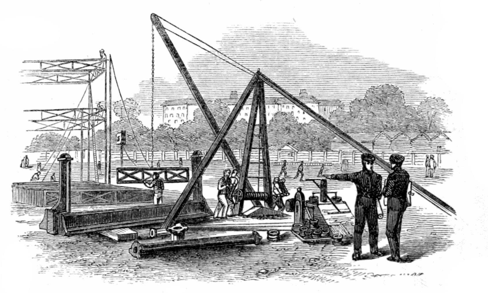 VIEW OF CRANE AND PROVING-PRESS.