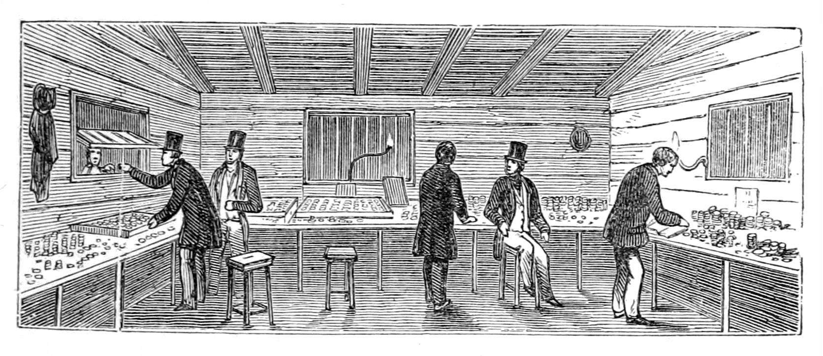 THE INTERIOR OF THE PAY-OFFICE.
