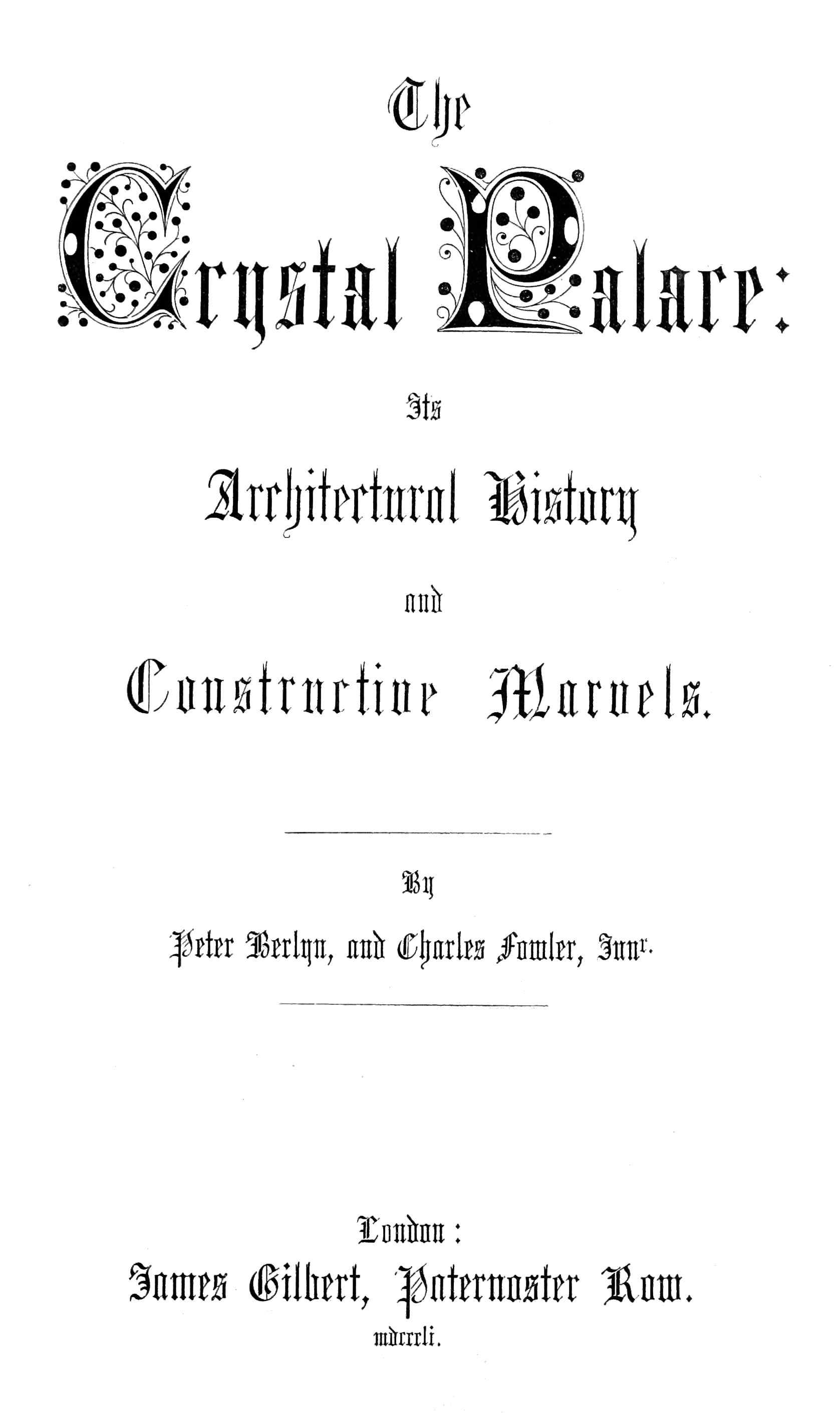 Title Page in Gothic Type.