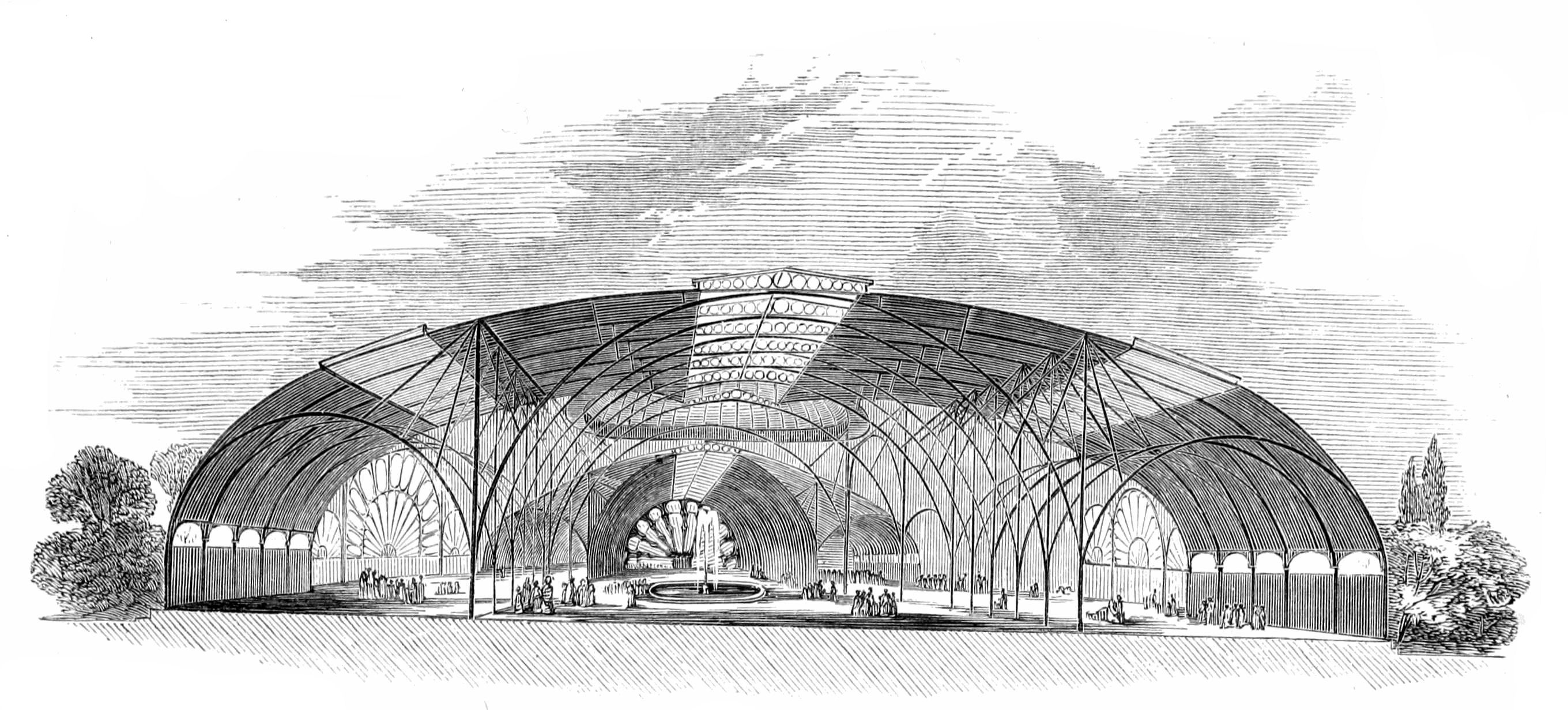 Messrs. R. and T. Turner's Design.     Transverse Section, and View of the     Interior.