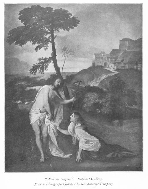 "Noli me tangere." National Gallery. From a Photograph published by the Autotype Company. "Noli me tangere." National Gallery. From a Photograph published by the Autotype Company.
