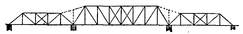 Fig. 22.--Cantilever Bridge converted to independent spans. Fig. 22.--Cantilever Bridge converted to independent spans.