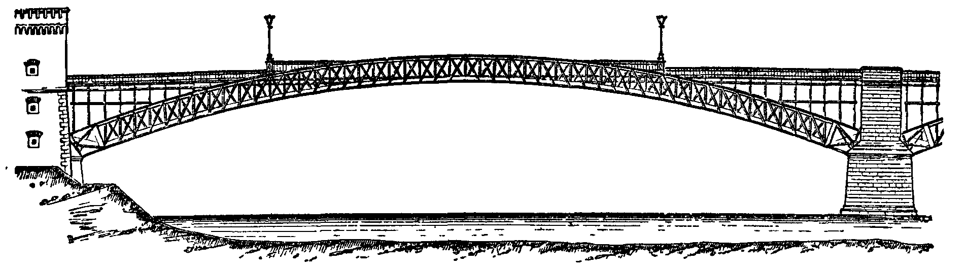Fig. 28.--Arch of Bridge at Coblenz. Fig. 28.--Arch of Bridge at Coblenz.