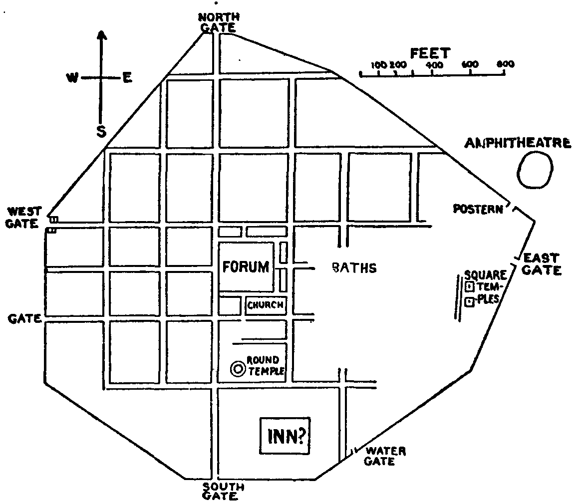 Fig. 4.--General Plan of Silchester. Fig. 4.--General Plan of Silchester.