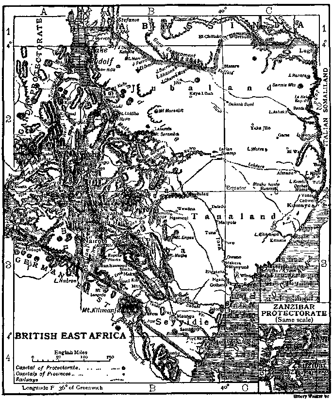 British East Africa. British East Africa.