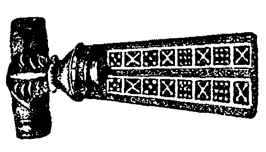 Fig. 11.--Fibula with niello work. Fig. 11.--Fibula with niello work.