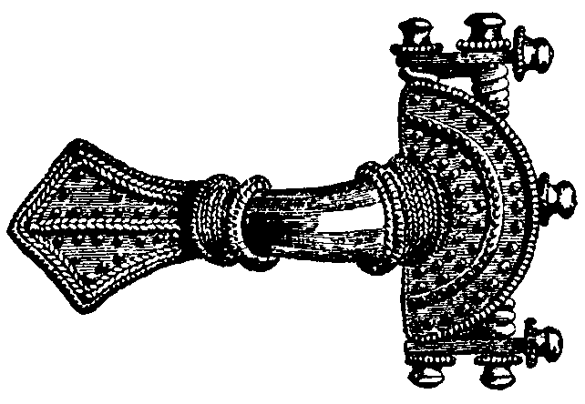 Fig. 12.--Gold Fibula. Fig. 12.--Gold Fibula.