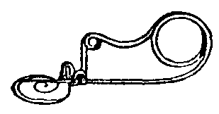 Fig. 4.--Type III with disk for catch-plate, and convoluted bow. Fig. 4.--Type III with disk for catch-plate, and convoluted bow.