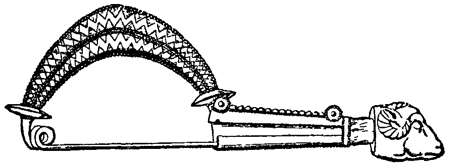 Fig. 7.--Gold fibula from Naples. Fig. 7.--Gold fibula from Naples.