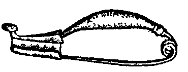 Fig. 8.--Early La Tène period. Reflexed terminal ornament. Fig. 8.--Early La Tène period. Reflexed terminal ornament.