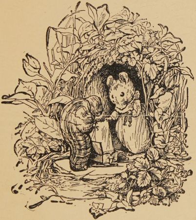 Little mouse bought white thread.