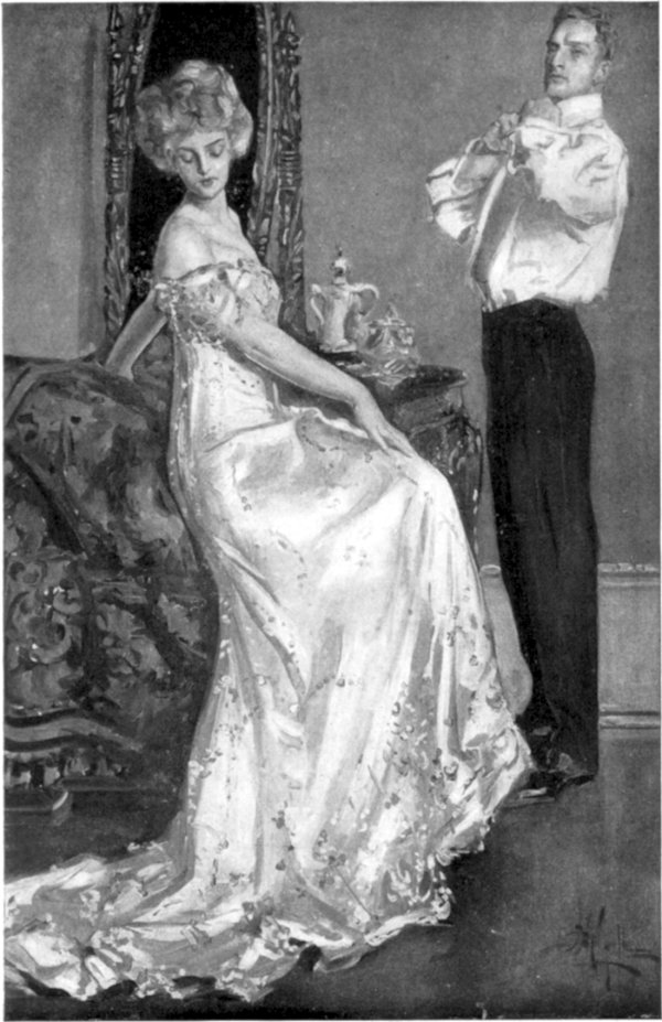 'She glanced complacently down at her softly glistening shoulders.'