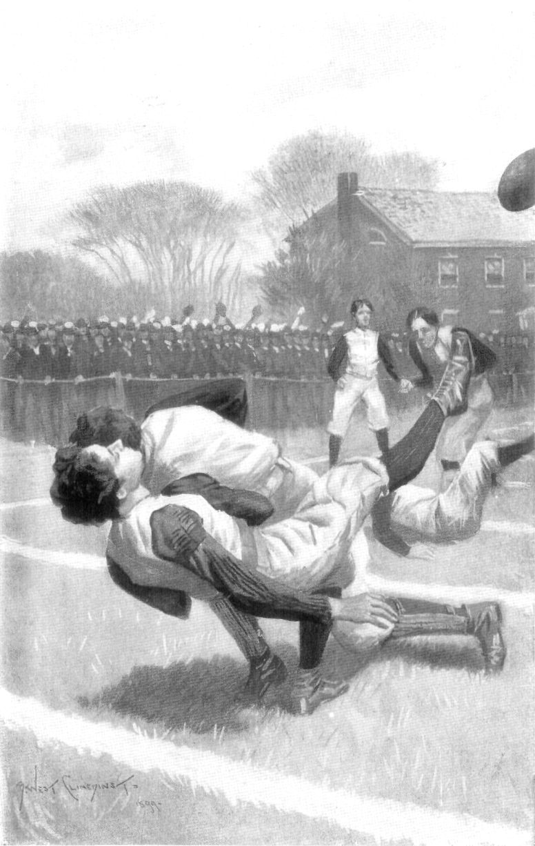 The left-guard bore down straight upon Joel.