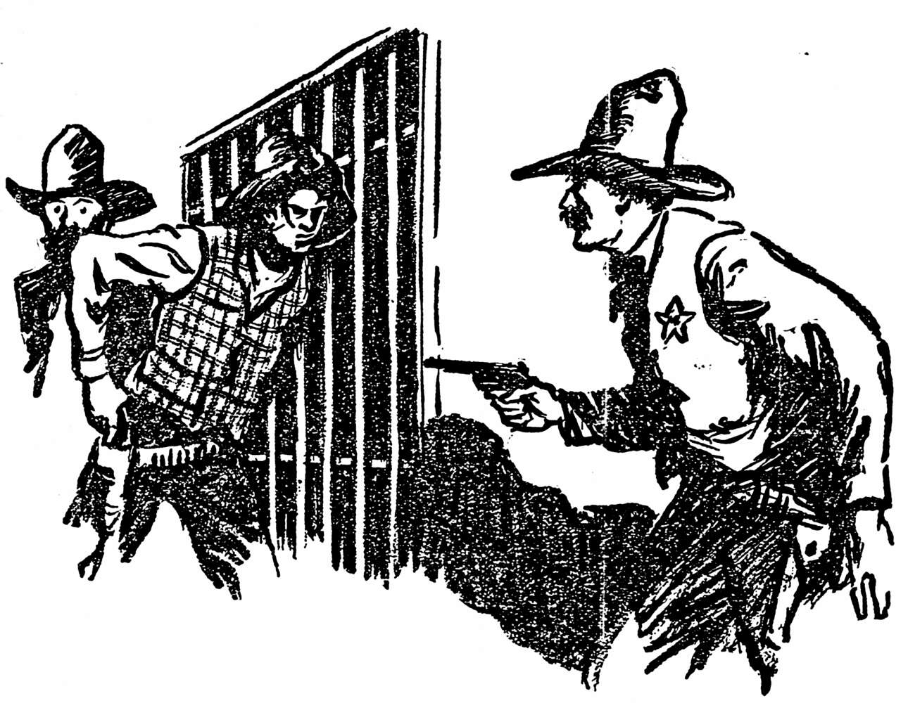 a sheriff defending his prisoner