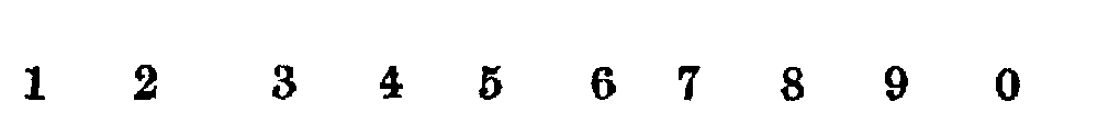1 2 3 4 5 6 7 8 9 0