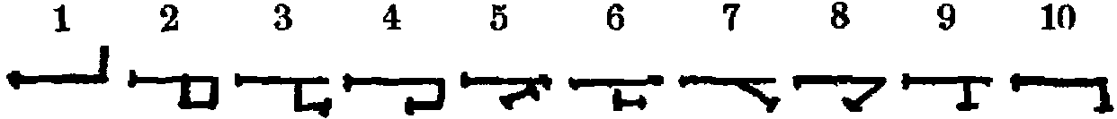 Astrological numerals.