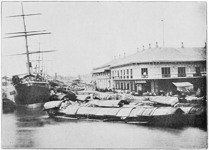 Author’s Office, Muelle Del Rey, SS. Salvadora and Lighters called “Cascos.”