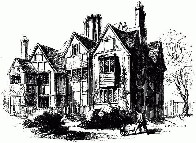 COWLEY'S HOUSE—GARDEN FRONT. Illustration: COWLEY'S HOUSE—GARDEN FRONT.