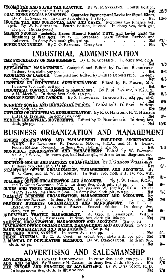 Advertisement: PITMAN HANDBOOKS: ADMINISTRATION, ADVERTISING