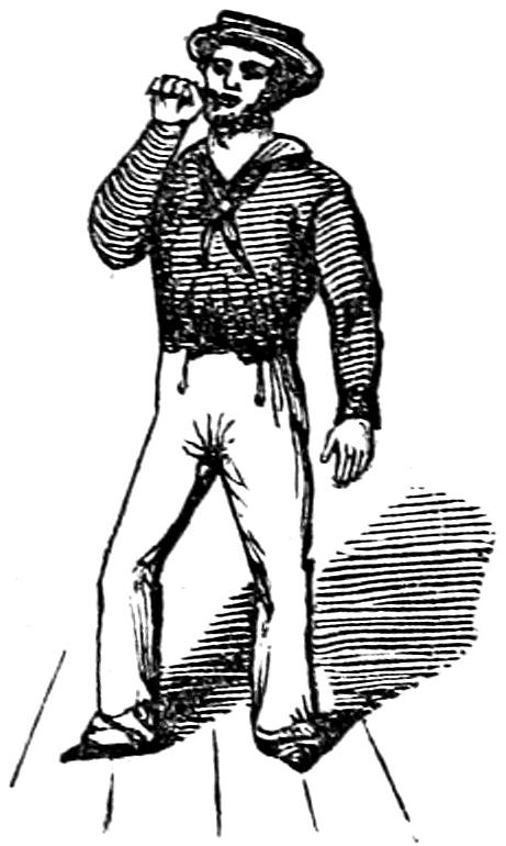 Decorative: eating or smoking seaman