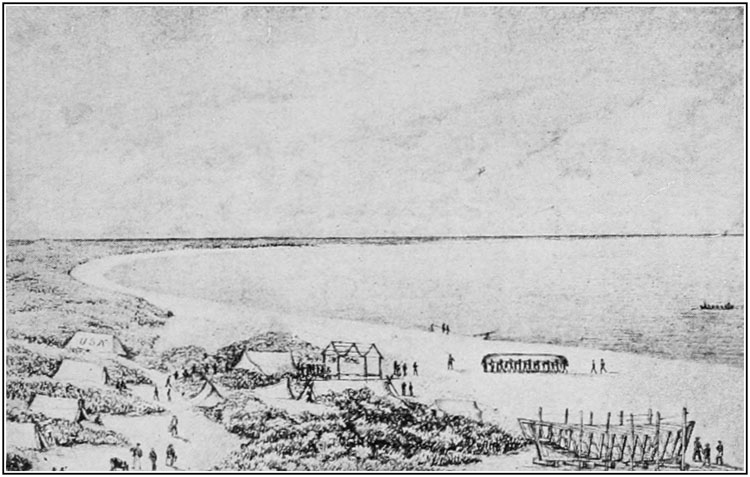 CAMP SAGINAW ON THE DAY OF RESCUE