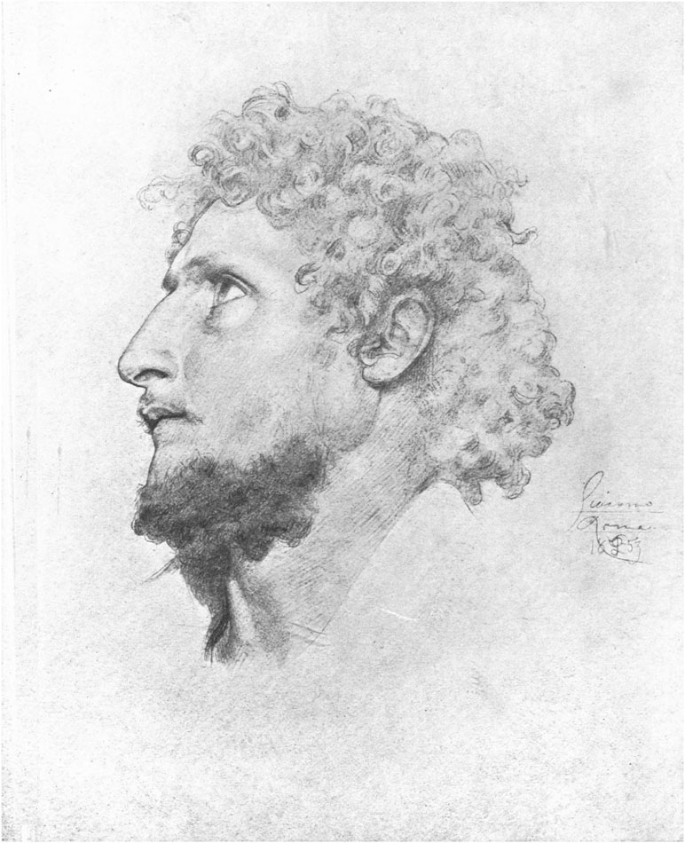 Study of Head for "Cimabue's Madonna"