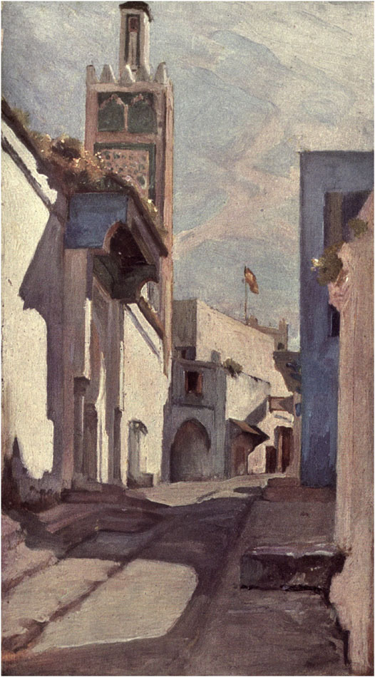 SKETCH IN OILS. ALGIERS.